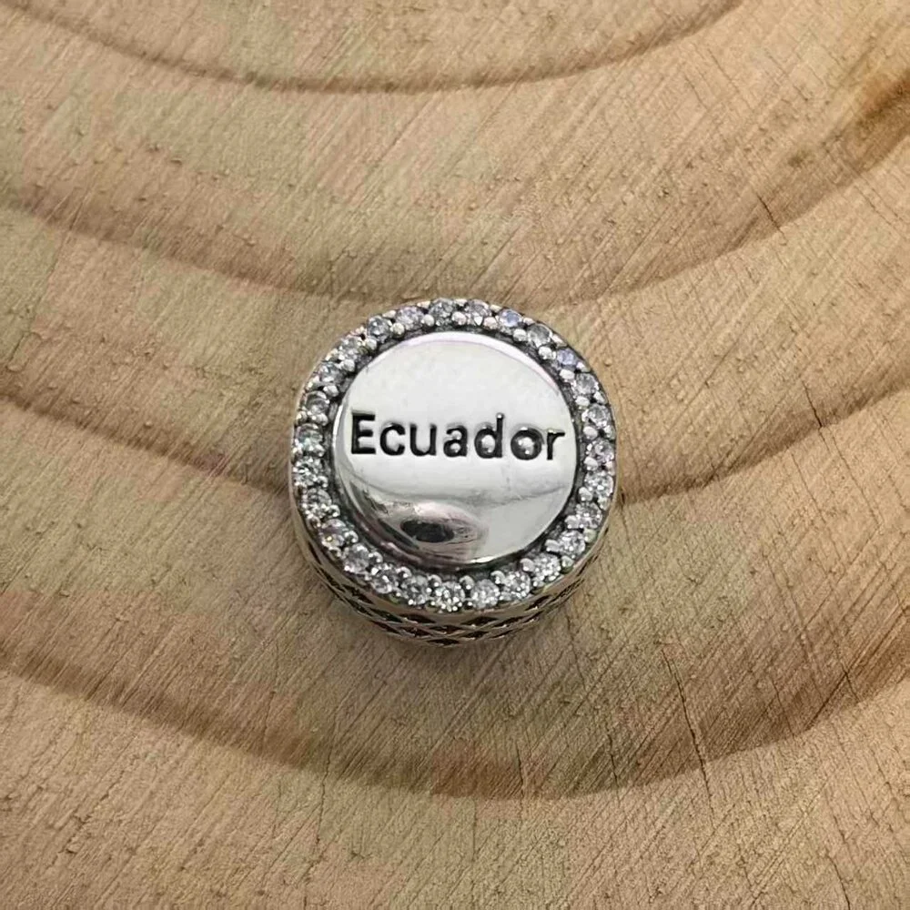 Pandora Ecuador Exclusive Bead Charm For Bracelet, S925 Silver Jewelry